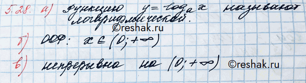 Изображение Упр.5.28 ГДЗ Никольский 10 класс